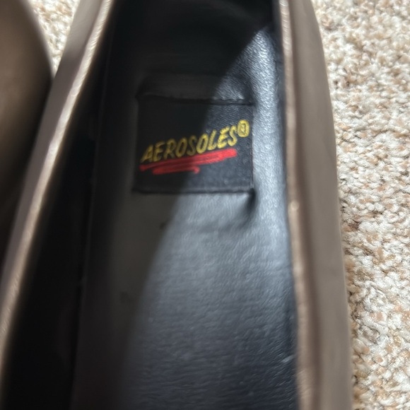 NWOB AEROSOLS Comfortable Women's Mid Heel Pump in Bronze Genuine Leather - Picture 3 of 6